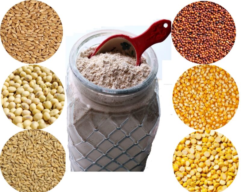 Multi Grain Flour (Wheat,Bajra,Jowar,Makka)