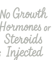 no growth hormones